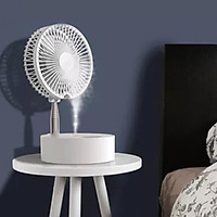Quạt có thể sạc lại Xiaomi Qualitell Quạt gấp di động để bàn không dây Quạt ba tốc độ gió có thể điều chỉnh với máy làm mát không khí LED