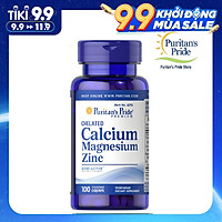 Thực phẩm chức năng bảo vệ sức khỏe Chelated Calcium Magnesium Zinc (bổ sung Magie, Canxi, Kẽm) 100 viên