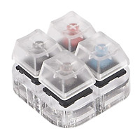 4 Keys Translucent Keycaps Keyboard Switch Tester Kit Sampler w/Acrylic Base