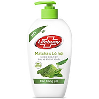 Nước Rửa Tay Lifebuoy Matcha & Lô Hội 500g Chiết Xuất Từ Thiên Nhiên Giúp Sạch Khuẩn Và Cân Bằng độ PH Trên Da