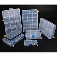 Household Vehicle-mounted Storage Box Plastic Container for Tool Electronic Components Specification:E type 24 grid(large size) -0.31kg