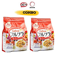 Combo 02 gói 700gr Ngũ cốc trái cây Calbee Nhật Bản