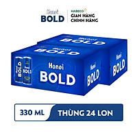 Combo 2 Thùng Bia Hanoi BOLD - Thùng 24 lon 330ml