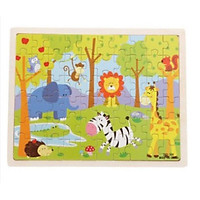 Đồ chơi tranh ghép hình 60 miếng gỗ puzzle KB216038, Bộ xếp hình 10 chủ đề cho bé