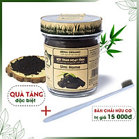 Bột Than Hoạt Tính Nguyên Chất UMIHOME (125g) - Làm trắng răng, sạch sâu da mặt, loại bỏ mụn, giải đọc cho da