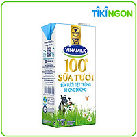 Hộp Sữa Tươi Tiệt Trùng Vinamilk 100% Không Đường 1L