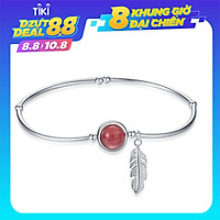 Lắc Tay Nữ | Lắc Tay Nữ Xi Bạc Ngọc Diệp XBL37 - Bảo Ngọc Jewelry