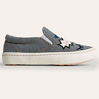 Giày Slip On Bé Gái D&A BG1602 - Ghi