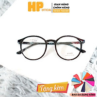Gọng kính cận ngố tròn giả cận mắt mèo form Hàn Quốc nam nữ thời trang K3