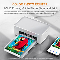 Máy in ảnh lấy ngay Xiaomi Mijia HD dùng cho gia đình in màu 4x6 Inch 300dpi tích hợp kết nối wifi