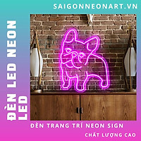 Đèn LED neon sign hình CHÓ MẶT SỆ | Saigonneonart | Sử dụng điện 12V | Chuyên dùng trang trí tường, trang trí phòng ngủ, trang trí nhà , trang trí quán coffee, trang trí cửa hàng.
