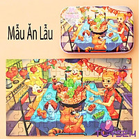 Đồ chơi tranh lắp ghép hình 60 miếng có hộp đựng cho trẻ em từ 3 tuổi