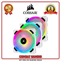 Bộ 3 Quạt Máy Tính 120mm CORSAIR LL120 Trắng RGB kèm Node PRO- Hàng Chính Hãng
