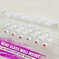 Acrylic Glass Hanger Wine Glass Storage Rack Bar Glass Holds 6 Wine Glasses