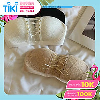 Áo Ngực không dây nâng ngực chống tụt dây rút loại 1, cúp ren sexy quyến rũ thương hiệu Baw mã AN07