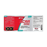 MET-Rx BCAA 2200 Amino Acid Supplement, Supports Muscle Recovery, 180 Softgels