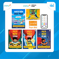 Sách - Combo 5 cuốn Hack Não 1500 Từ Vựng Tiếng Anh, Ngữ Pháp, Plus A+B và Giao Tiếp - Tặng App Hack Não Pro học phát âm