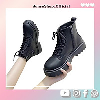 CÓ SẴN BOOT ĐEN ULLZANG -BỐT NỮ( KÈM VIDEO ẢNH THẬT)
