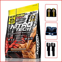 Sữa tăng cơ tăng sức mạnh Nitro Tech 10lbs (~4.54kg) – Bổ sung nguồn Protein chất lượng cao hỗ trợ phát triển cơ bắp to + dày, đồng thời bổ sung thêm Creatine giúp gia tăng sức bền hỗ trợ tập luyện - Hàng nhập khẩu chính hãng - Thương hiệu Muscletech - Kèm quà tặng