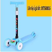 Xe trượt scooter 3 bánh có đèn phát sáng - xe trượt thông minh cho bé có thể gập gọn dễ dàng an toàn