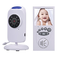 Wireless Audio Baby Monitor Digital Video Baby Monitor 2.4-Inch Color TFT with 5 Lullabies Infrared Night Vision Two-way