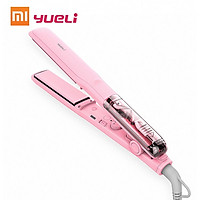 YueLi Hair Straightener Vapor Steam Curler Mini Portable LED Indicator Less Hair Damage 5 Levels Adjustable Temp for