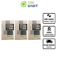 Combo 3 Gạo Hữu Cơ Ecoba Huyền Mễ - Ecoba Organic Black Rice 1kg