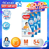 Combo SIÊU TIẾT KIỆM Bộ 3 Tã quần HUGGIES DRY PANTS BIG JUMBO Size M gói 54 miếng