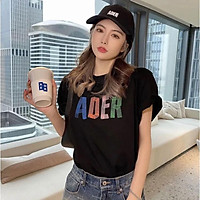 Áo thun thêu chữ cái Hàn Quốc mịn đẹp