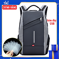 Hàng Chính Hãng Balo Laptop Nam Nữ Thời Trang Cao Cấp (Tặng 4 miếng đựng card) E754