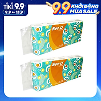 Combo 20 cuộn Giấy vệ sinh See-U, 2 Lớp, 140 Tờ/cuộn