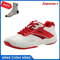 Giày cầu lông kawasaki K088 chính hãng dành cho cả nam và nữ, đế đàn hồi, chống trơn trượt - tặng tất thể thao bendu