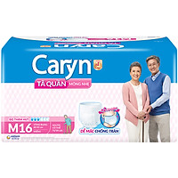 Tã Quần Mỏng Nhẹ Caryn Gói Siêu Lớn M16 (16 Miếng)