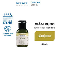 Dầu Gội Gừng Heebee Kích Thích Mọc Tóc - Ginger Shampoo 40ml