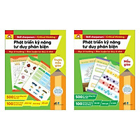 Combo Sách Phát Triển Kỹ Năng Tư Duy Phản Biện: Trước Mẫu Gíao + Mẫu Giáo (Sách Tương Tác Vừa Học Vừa Chơi)