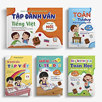 Combo 5 cuốn Tự tin vào lớp 1: Bé Tập đánh vần - Toán Tư duy - Bước đầu Tập viết - Chinh phục Toán học - Luyện đọc