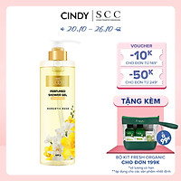 Sữa tắm nước hoa dưỡng ẩm sáng da Cindy Bloom Romantic Muse mùi hương quyến rũ lãng mạn 640g