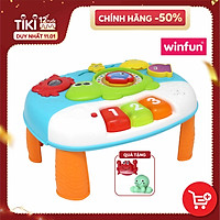 Đồ chơi bàn nhạc WINFUN 0852 kiêm treo nôi cũi cho bé khám phá đại dương hoc chữ học số đầu tiên - có nhạc - tặng đồ chơi tắm 2 món