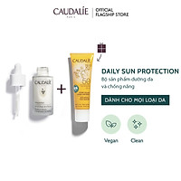 Bộ sản phẩm dưỡng da và chống nắng Caudalie Daily Sun Protection Duo - Set Vinoperfect serum + SPF50 - 25ml Gift 55ml