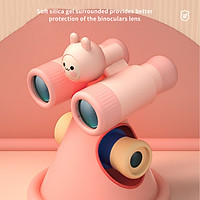 Binoculars for Kids 10X Mini Compact Binocular Toys High-Resolution Real Optics Small Telescope for Bird Watching Travel