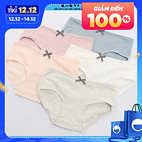 Bộ 5 Quần Lót Nữ Cotton Lót May Chống Viêm Quần Chip Nữ thương hiệu BAW NT14