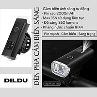 Đèn Xe Đạp Siêu Sáng XPG HJ-047 - Đèn Cảm Biến Ánh Sáng Tự Động - Đèn Led Xe Đạp Thể Thao Pin 2000mAh - Sạc USB - Hàng Chính Hãng Cao Cấp