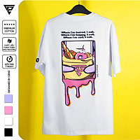 Áo thun tay lỡ GENZ phông nam nữ Cotton oversize form rộng Eat Everything - GZT04
