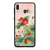 Ốp lưng dành cho điện thoại Samsung Galaxy M in họa tiết Những chú chim én bây trên những bông sen