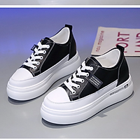 Giày Sneakers độn đế 5cm chất da pu êm nhẹ PS339