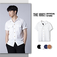 Áo sơ mi nam THE 1992 Áo đũi nam cổ bẻ cộc tay