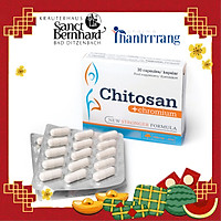 Chitosan+chromium (30 viên) - Viên uống hỗ trợ giảm cân an toàn, giảm hấp thu chất béo, giảm nguy cơ béo phì, hỗ trợ hạ mỡ máu, ngăn ngừa các bệnh tim mạch, huyết áp