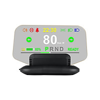 Car HUD Display, Head Up Display High Definition OBD GPS Windshield Projector Multi-language Safe Driving Computer with