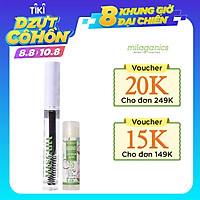 Combo Son Dưỡng Môi Dừa Milaganics (4.5g) + Mascara Dầu Dừa Dưỡng Mi Milaganics