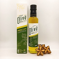 Dầu Olive Sachi Inchi Omega 3-6-9 (Extra virgin olive sacha inchi oil) – 250ml – 100% ép lạnh nguyên chất